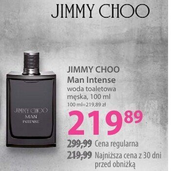 Woda toaletowa JIMMY CHOO Man Intense męska promocja w Hebe
