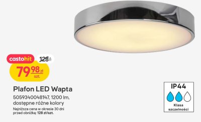 Plafon LED Wapta 1200 lm Castorama promocja w Castorama