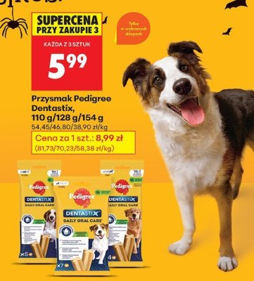 Przysmak Pedigree Dentastix, 110 g/128 g/154 g promocja w Biedronka