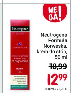Krem do stóp intensywna regeneracja na zrogowacenia Neutrogena formuła norweska promocja