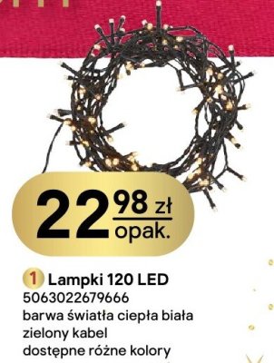 Lampki 120 LED promocja w Castorama
