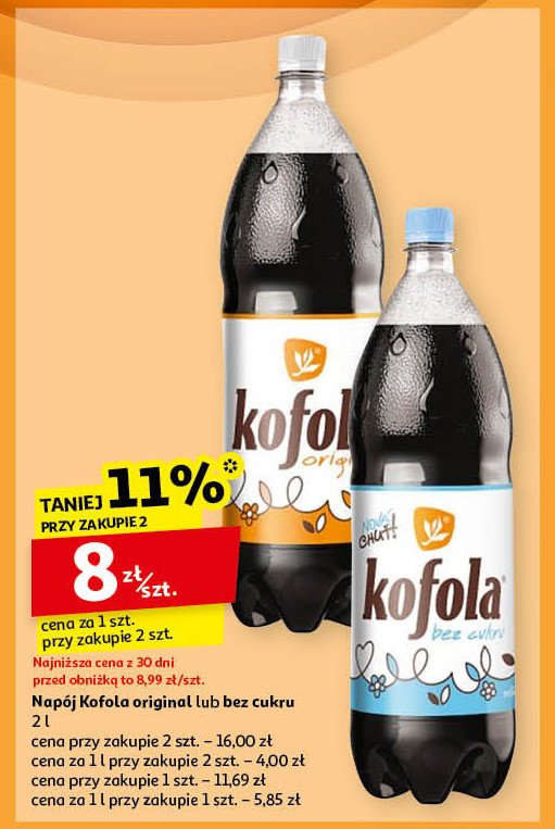 Napój bez cukru Kofola promocja