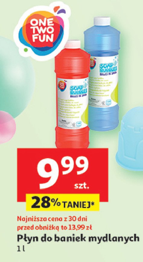 P艂yn do baniek One two fun promocja