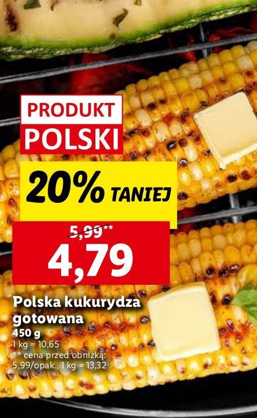 Kukurydza gotowana promocja w Lidl