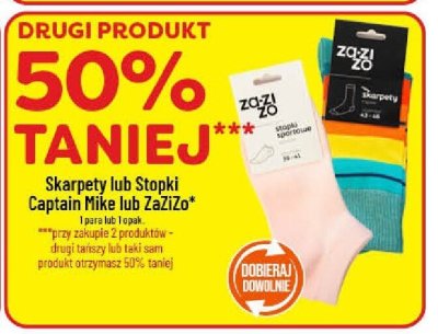 Skarpety Captain Mike lub ZaZiZo promocja w POLOmarket