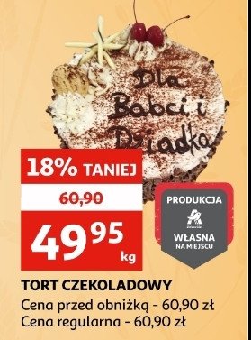 Tort czekoladowy Auchan promocja