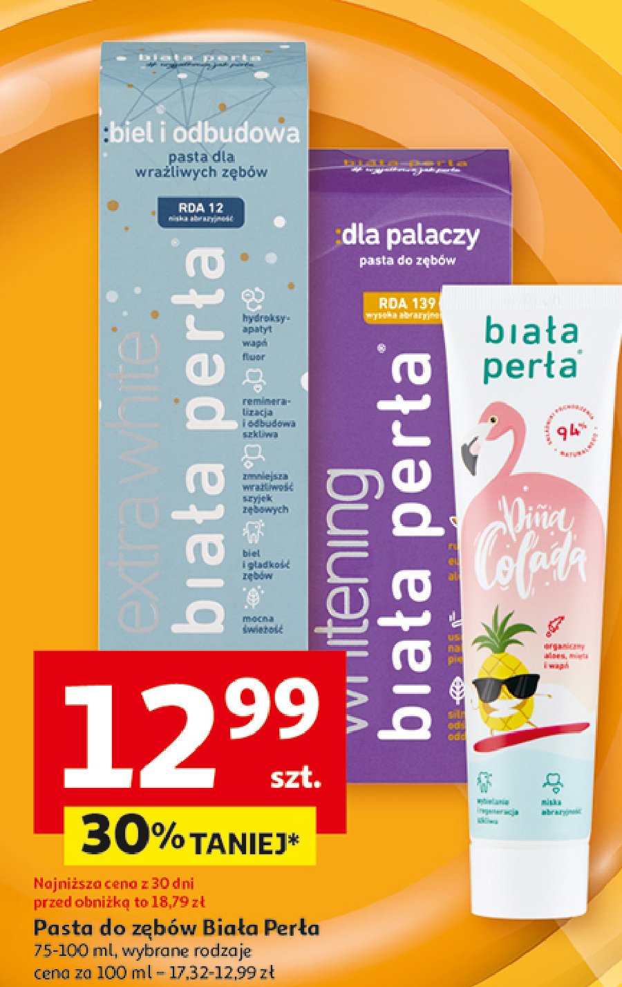 Pasta do zębów pina colada Biała perła promocja