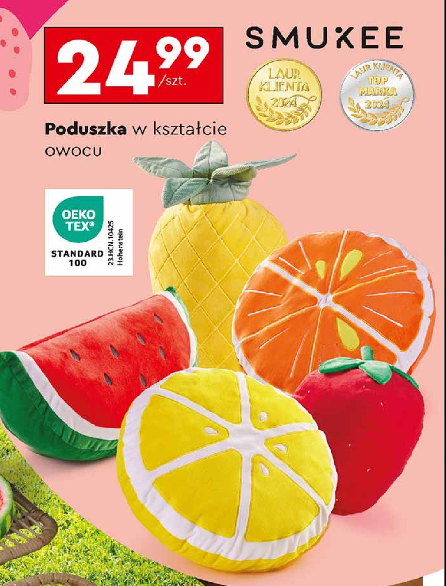 Poduszka w kształcie owocu Smukee promocja w Biedronka