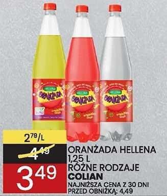 Napój Oranżada Hellena różne rodzaje Colian promocja w Wafelek