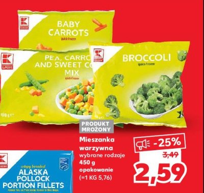 Marchew z groszkiem i kukurydzą K-classic promocja