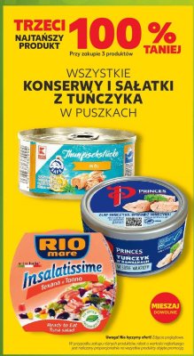 Konserwy i sałatki z tuńczyka w puszkach Kaufland promocja w Kaufland