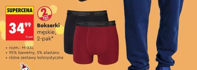 Bokserki męskie Próchnik 2-pak promocja w Biedronka