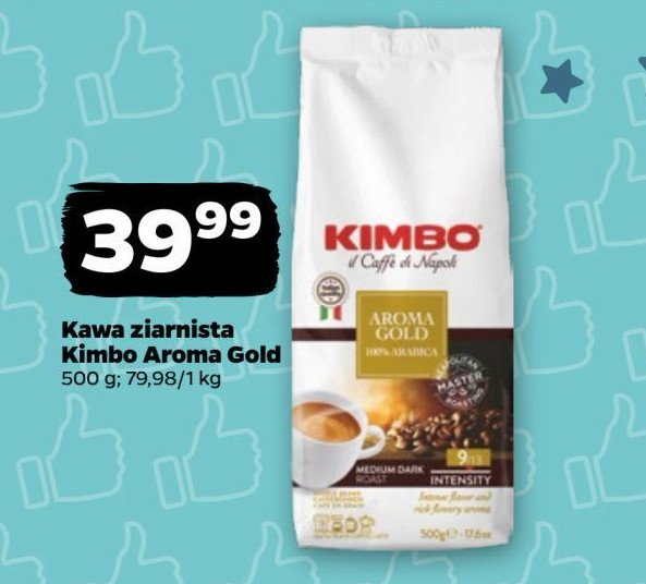 Kawa Kimbo aroma gold 100% arabica promocja