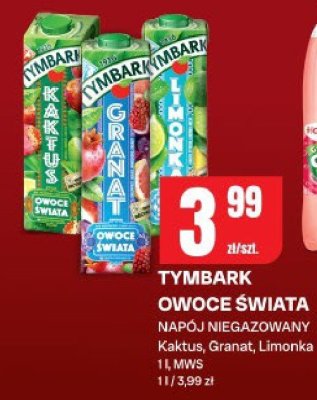 Napój Tymbark Owoce Świata niegazowany kaktus, granat, limonka promocja w Chorten