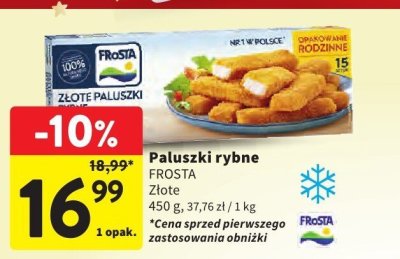 Paluszki rybne FROSTA Złote promocja w Intermarche