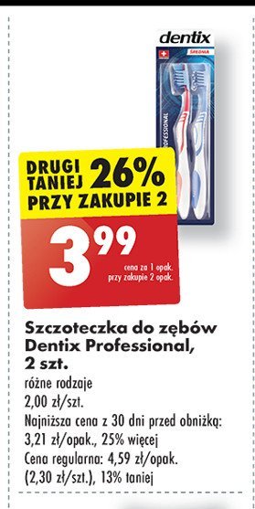 Szczoteczka do zębów professional miękka Dentix promocja