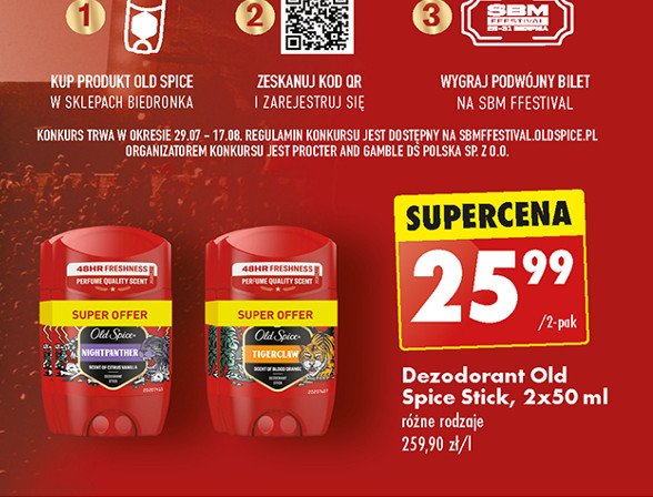 Dezodorant Old spice tigerclaw promocja