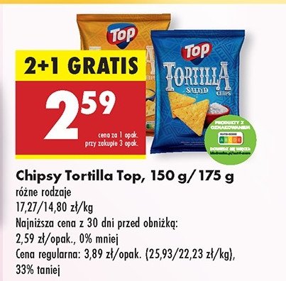 Chipsy solone promocja w Biedronka