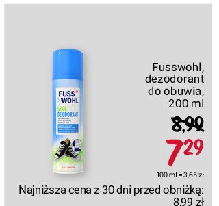 Dezodorant do butów Fusswohl promocja