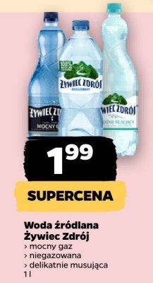 Woda źródlana mocny gaz promocja w Netto