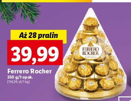 Bombonierka stożek świąteczny Ferrero rocher promocja