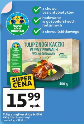Tulip z nogi kaczki ze ściółki promocja w Auchan