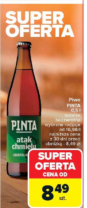 Piwo Pinta atak chmielu promocja