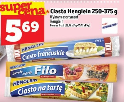 Ciasto Henglein 250-375 g promocja w TOPAZ