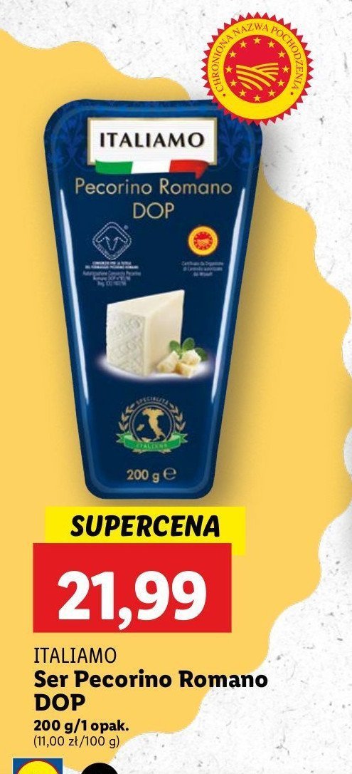 Ser pecorino romano Italiamo promocja