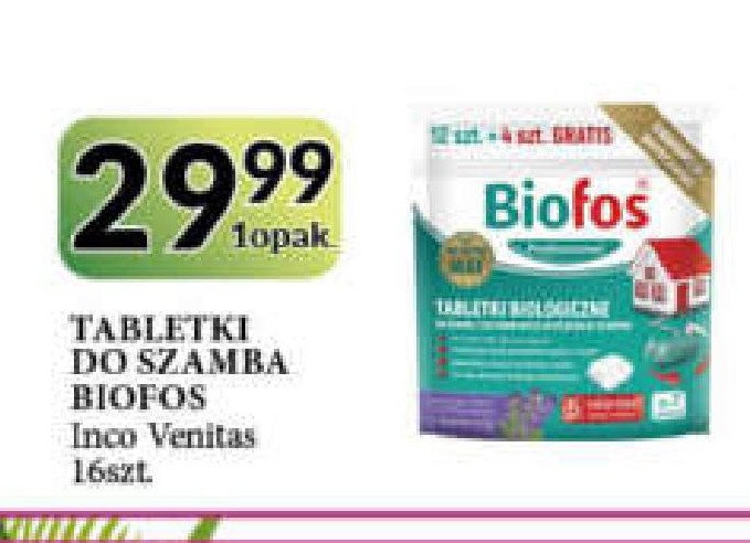 Tabletki biologiczne do szamb Biofos promocja