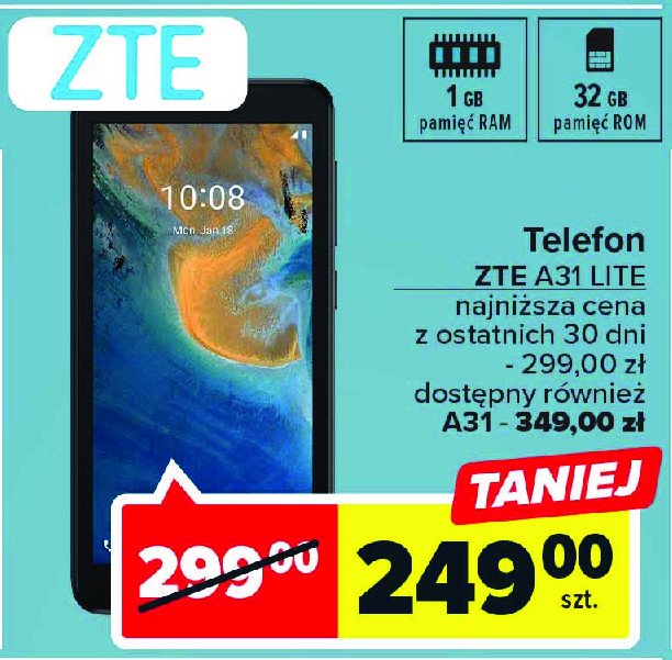 Smartfon blade a31 ZTE promocja