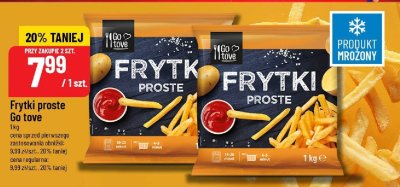 Frytki proste Go tove promocja w POLOmarket