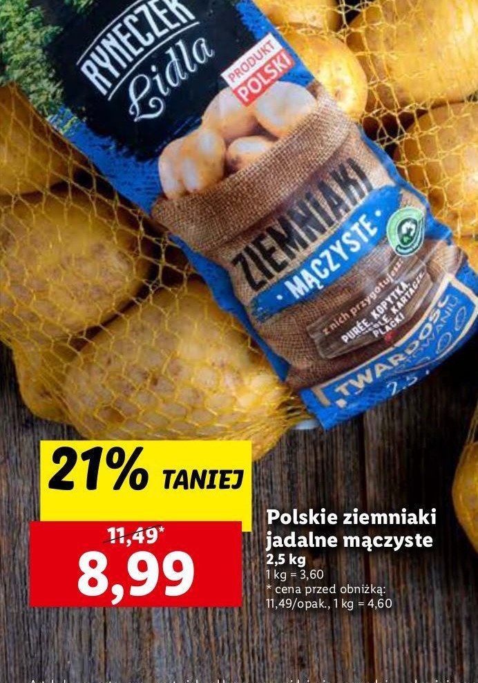 Ziemniaki mączyste Ryneczek lidla promocja