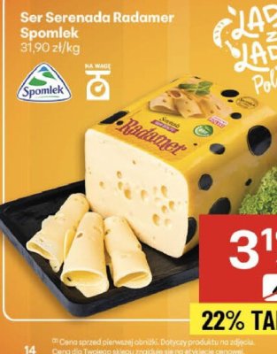Ser Serenada Radamer Spomlek 31,90 zł/kg promocja w Delikatesy Centrum