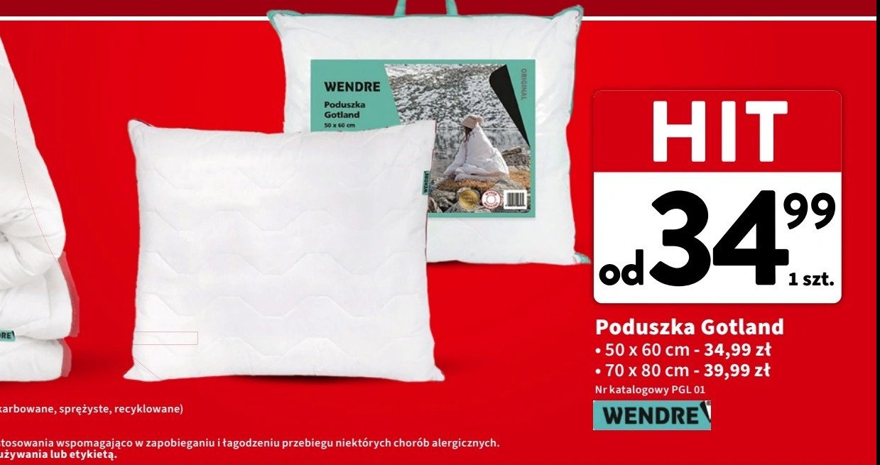 Poduszka gotland 50 x 60 cm Wendre promocja