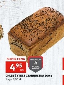 Chleb żytni z czarnuszką Auchan promocja