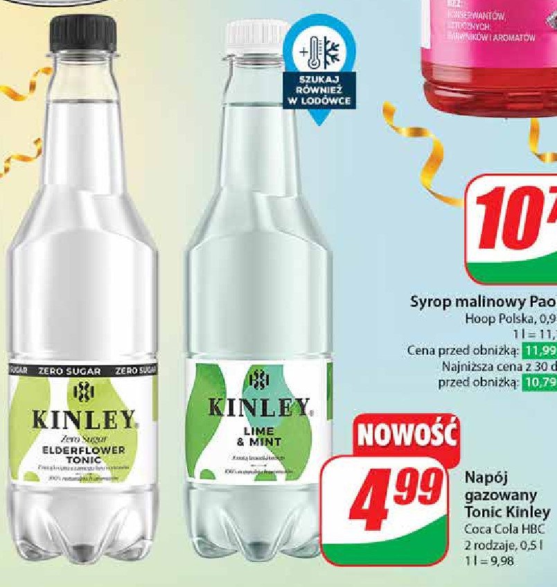 Napój elderflower Kinley promocja