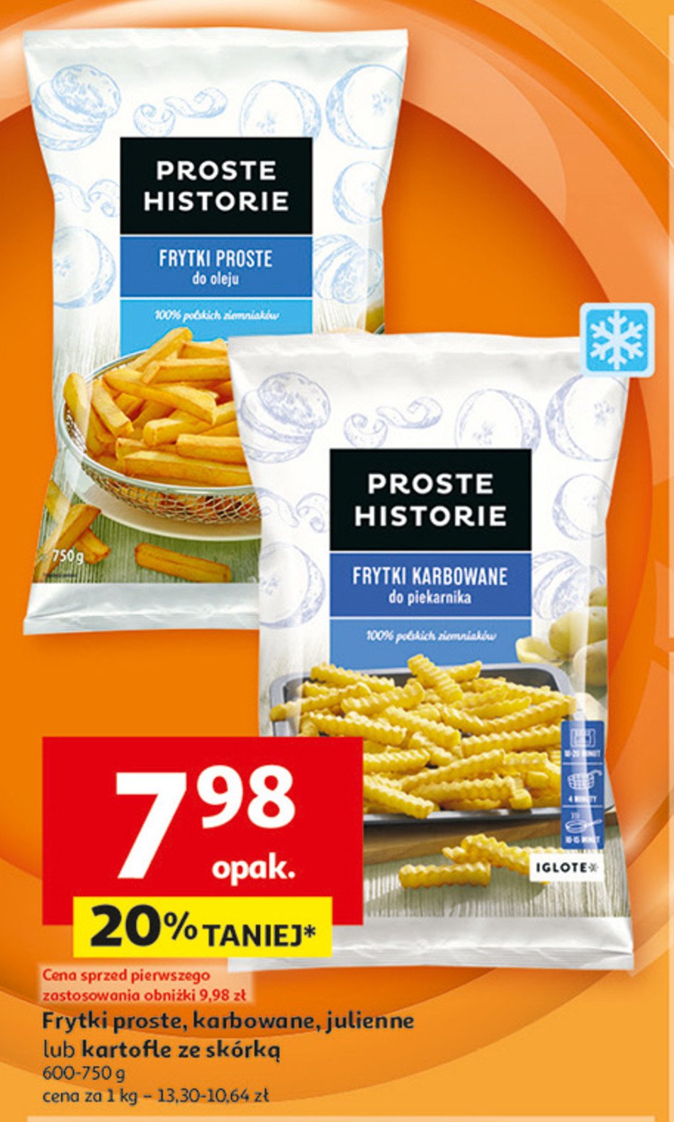 Frytki julienne Iglotex proste historie promocja