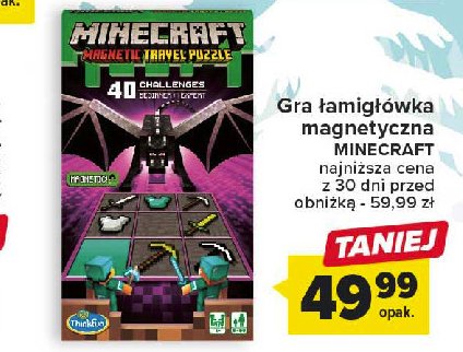 Gra magnetyczna minecraft promocja
