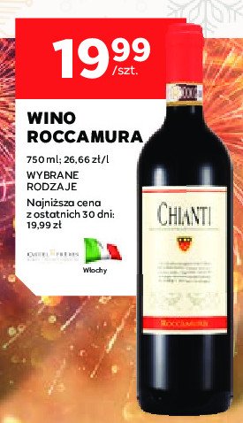 Wino CHIANTI ROCCAMURA AGRICOLE SELVI promocja w Stokrotka