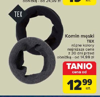 Komin damski Tex promocja w Carrefour