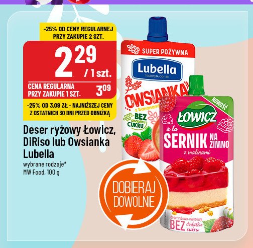 Owsianka bananowo-truskawkowa Lubella promocja w POLOmarket