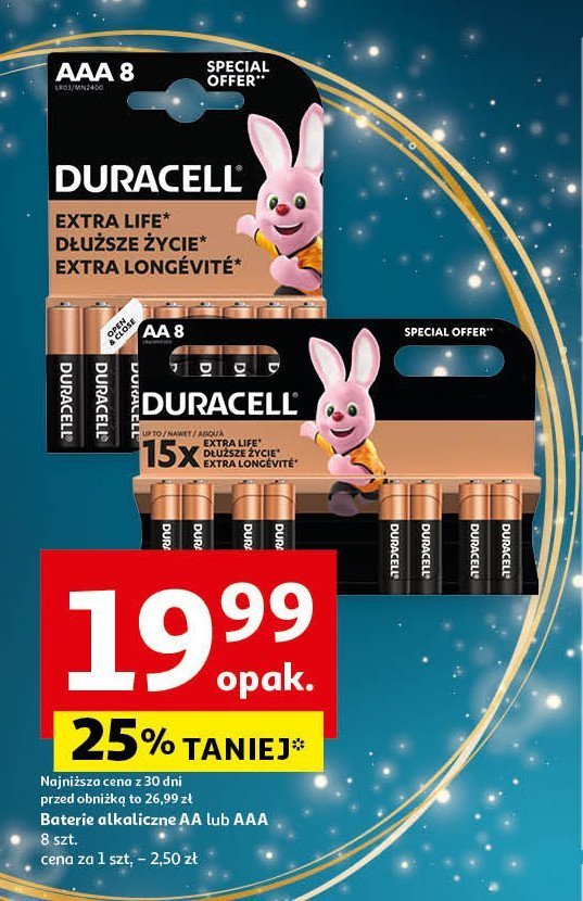 Baterie aaa/lr3 Duracell promocja