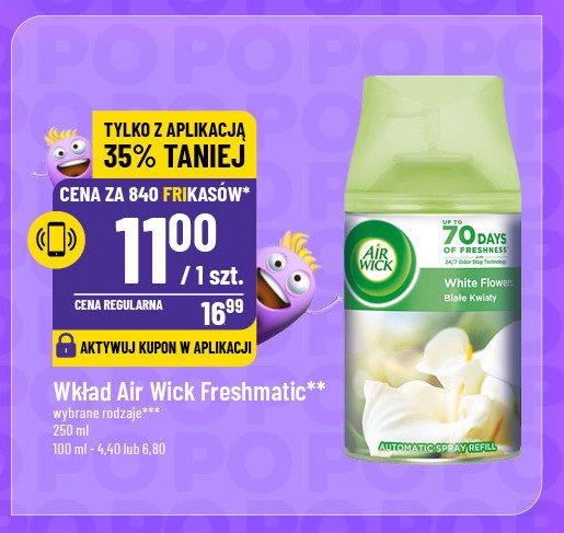 Wkład białe kwiaty Air wick freshmatic promocja