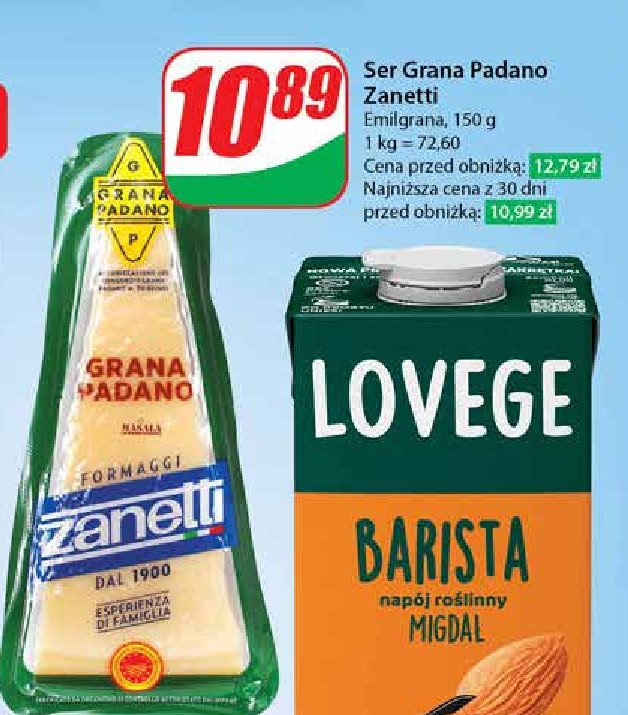 Ser grana padano ZANETTI promocja