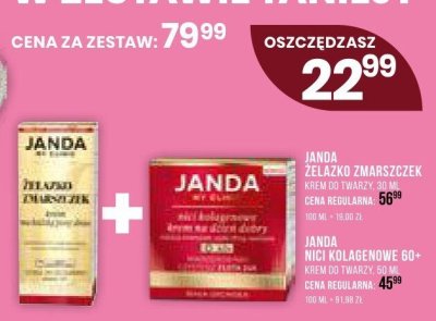 Zestaw Janda żel pod prysznic + krem do twarzy 50+ promocja w Drogerie Natura