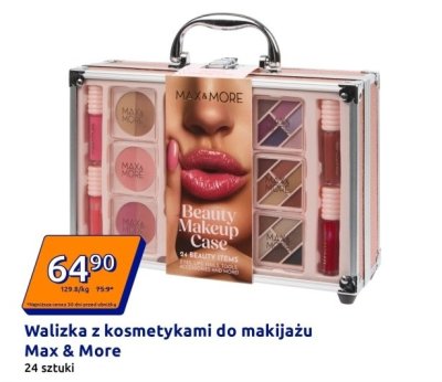 Walizka z kosmetykamido makijażu Max & More promocja w Action