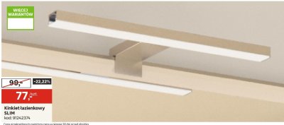 Kinkiet łazienkowy SLIM promocja w Leroy Merlin
