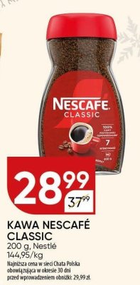 Kawa Nescafe Classic Nestle promocja w Chata Polska