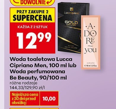 Woda perfumowana Be Beauty, 90/100 ml różne rodzaje promocja w Biedronka